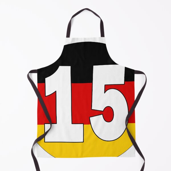 Item preview, Number 15 with Germany flag on the background designed and sold by AllShirts21.
