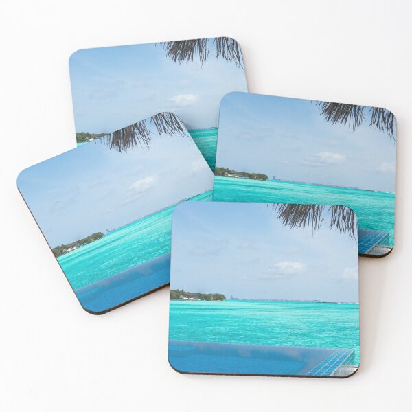 Item preview, Maldives Vacation, Turquoise Ocean Swimming Pool designed and sold by newburyboutique.