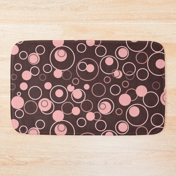 Item preview, brown and pink circles pattern designed and sold by nannadesign.