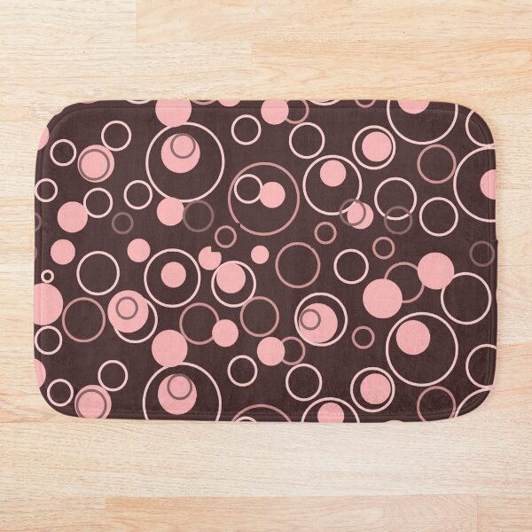 Item preview, brown and pink circles pattern designed and sold by nannadesign.
