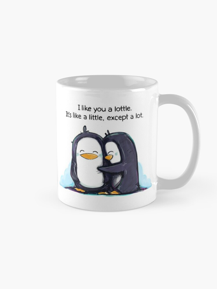 Alternate view of I Like You a Lottle Penguins Coffee Mug