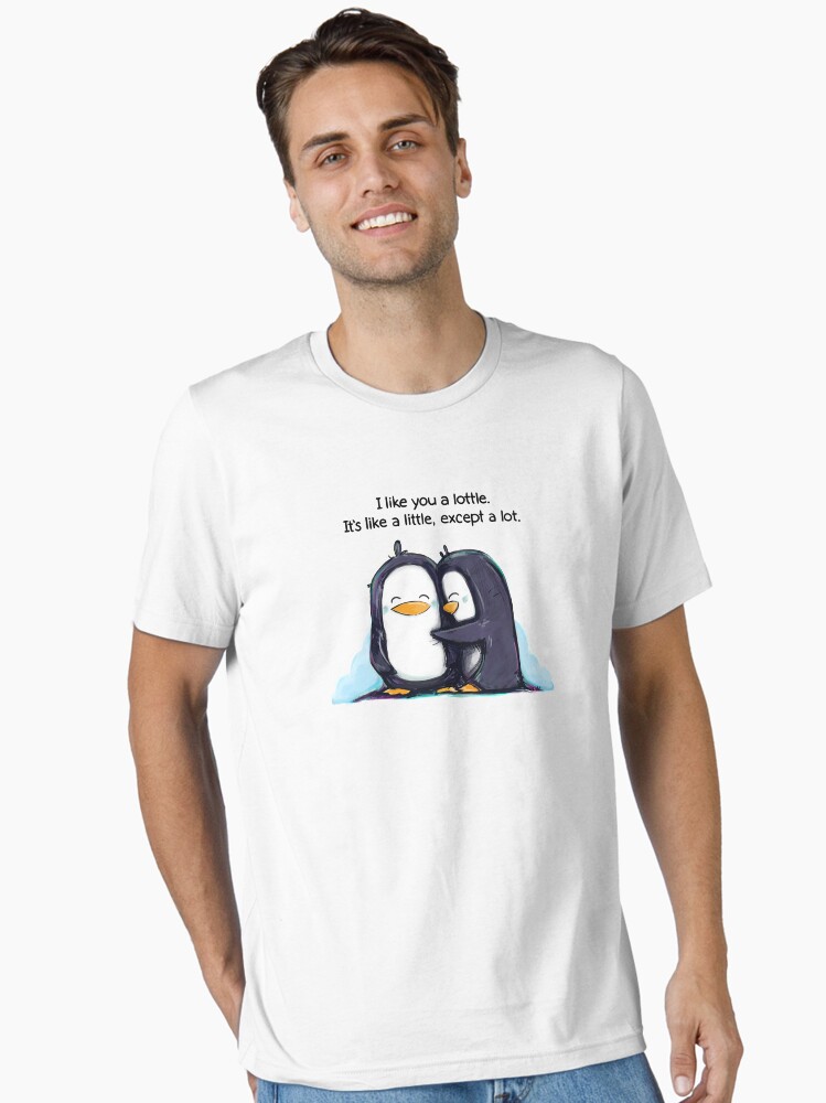Penguin Clothes Slim Fit Penguin Tees I Like You A Lottle Penguins
