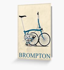 Brompton Folding Bike Greeting Card