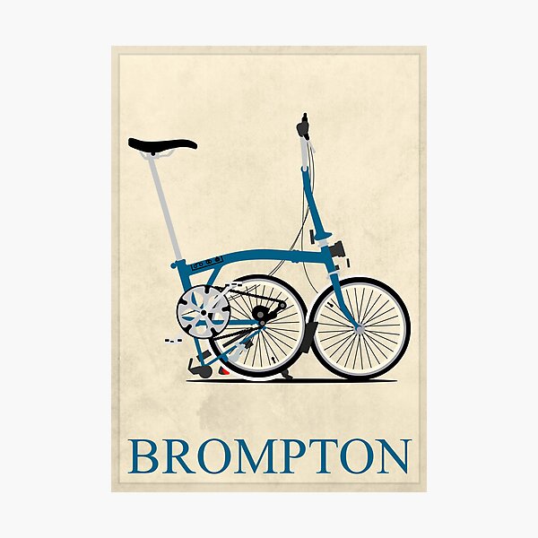 Brompton Folding Bike Photographic Print