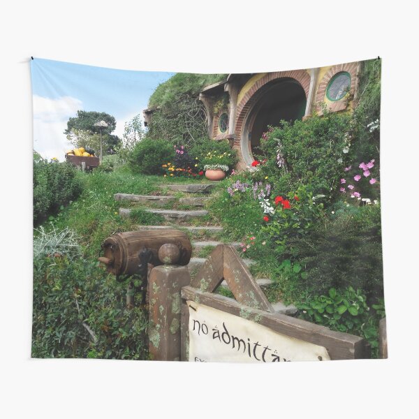 Bag End with No Admittance Sign Tapestry