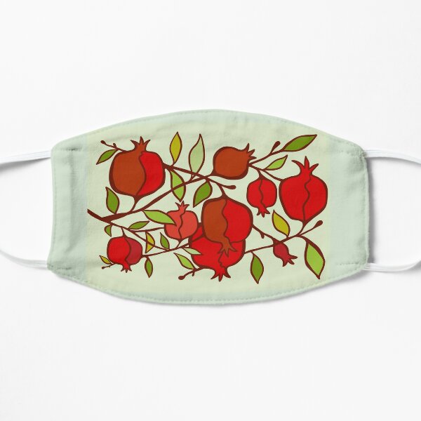 Pomegranate Abundance/Green Flat Mask