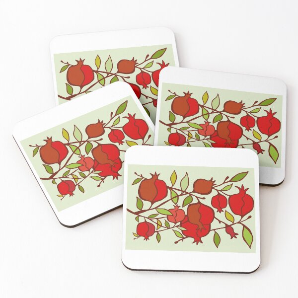 Item preview, Pomegranate Abundance/Green designed and sold by Anush  Movsesian Avejic.