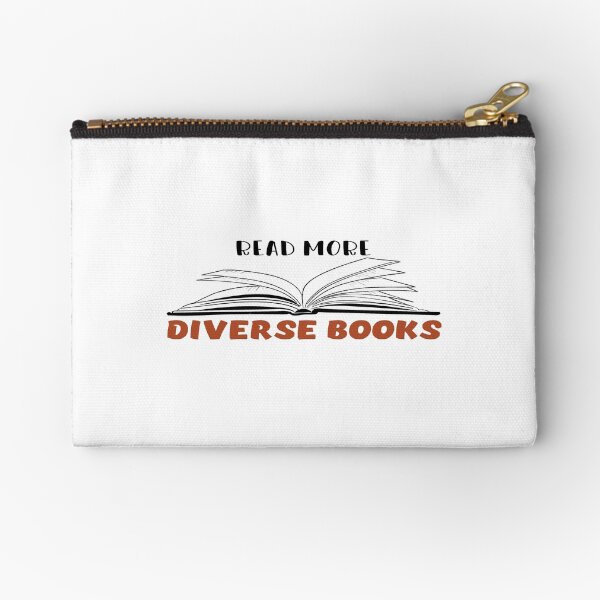 read more diverse books - book lovers Zipper Pouch