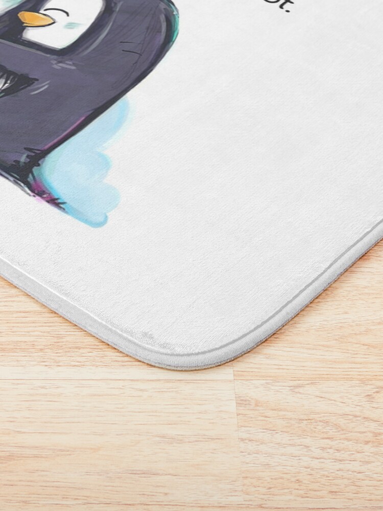 Alternate view of I Like You a Lottle Penguins Bath Mat