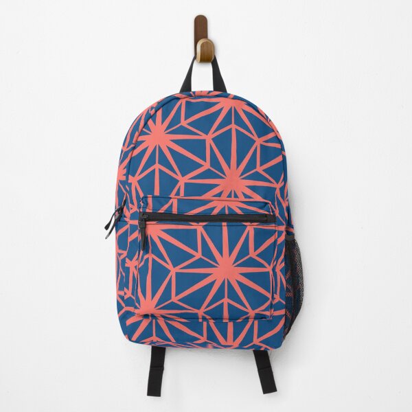 Item preview, Hexagon in Classic Blue and Living Coral designed and sold by Quick Brown Fox Canada.