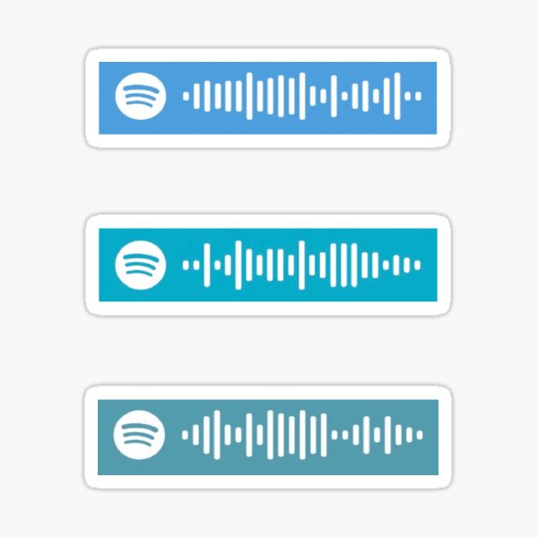 dayglow spotify scan 3 pack Sticker
