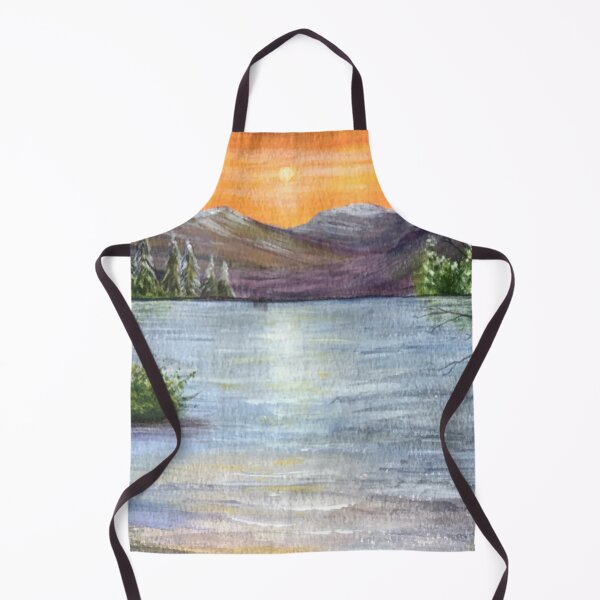 Item preview, Sunset over the lake designed and sold by Diane Hunter Art.
