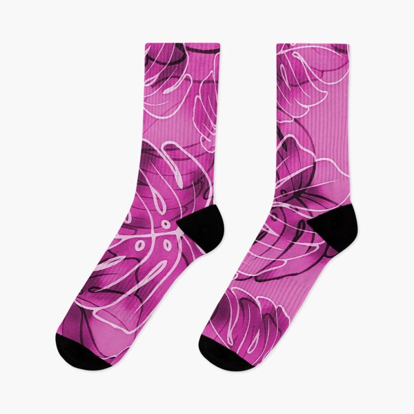 Item preview, Monstera Leaves Hot Pink designed and sold by Rockett Graphics.