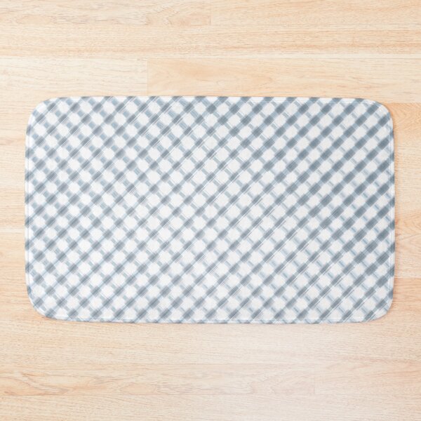Item preview, Silver Grey Watercolor Checkered Striped designed and sold by ArtHanbal.