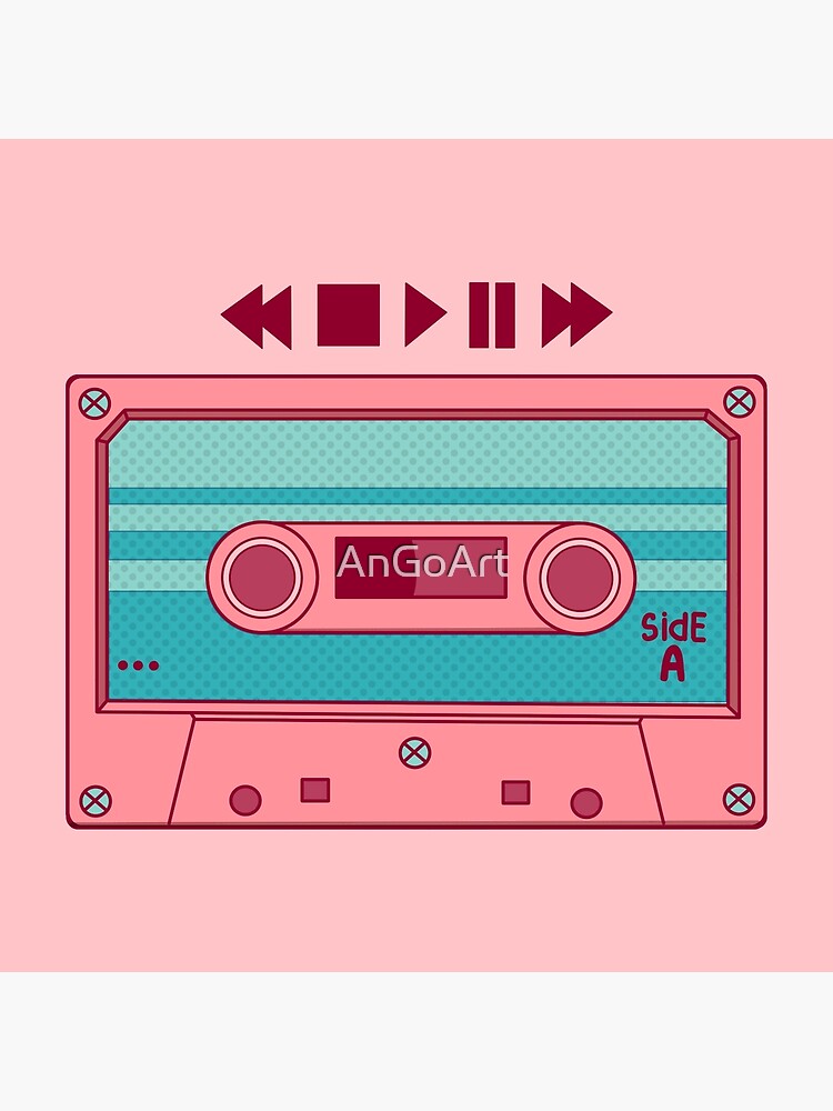 The cute pink retro mixtape (80s style) Poster for Sale by AnGoArt