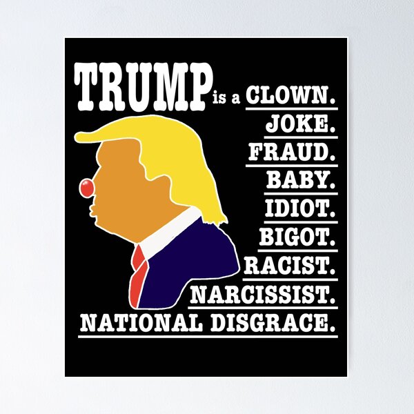 Item preview, Funny Anti-Trump Clown  designed and sold by Kevinartt.