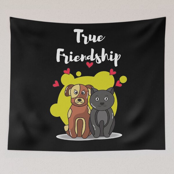 Item preview, International friendship day cat and dog designed and sold by OneTimeEngineer.