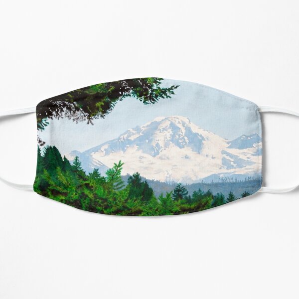 Mt. Baker Volcano, an Endangered Environment on U.S. / Canada Border Mask