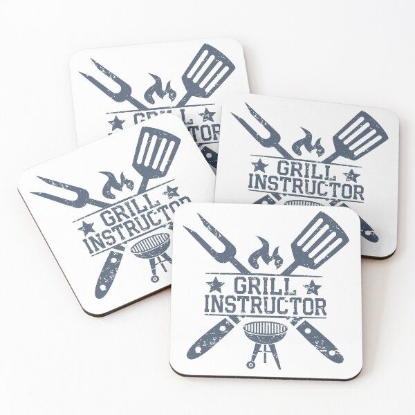 Item preview, Grill Instructor BBQ Distressed Graphic designed and sold by CompassandCrate.