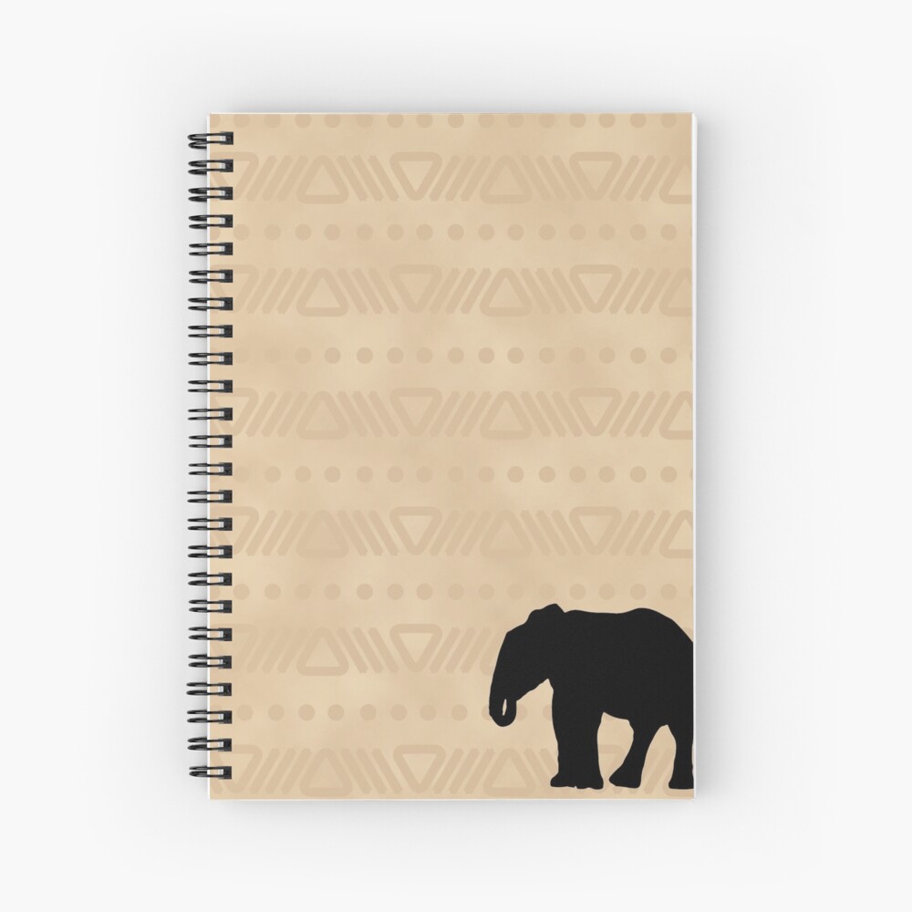 African Safari Elephant Spiral Notebook