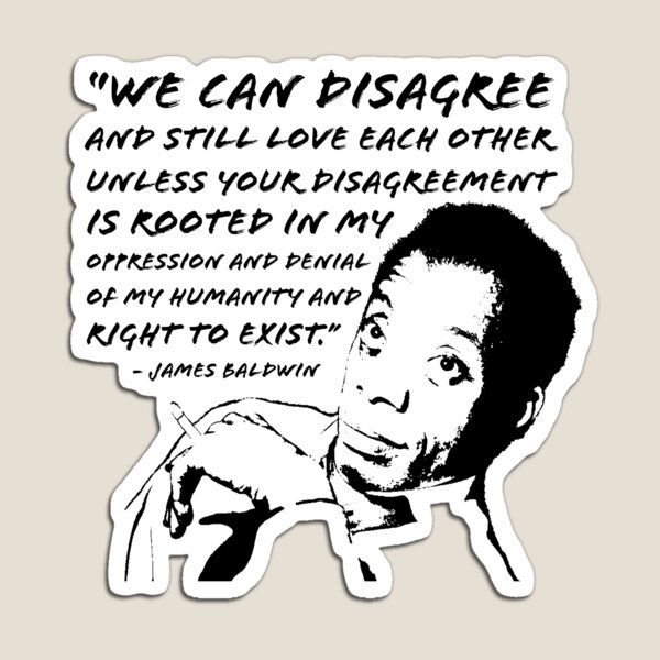 Vista previa del artículo con la obra «James Baldwin Podemos estar en desacuerdo», diseñado y vendido por SDCreations.