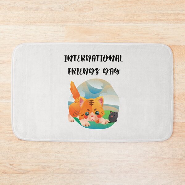 Item preview, International Friendship day quote funny Cat and mouse designed and sold by OneTimeEngineer.