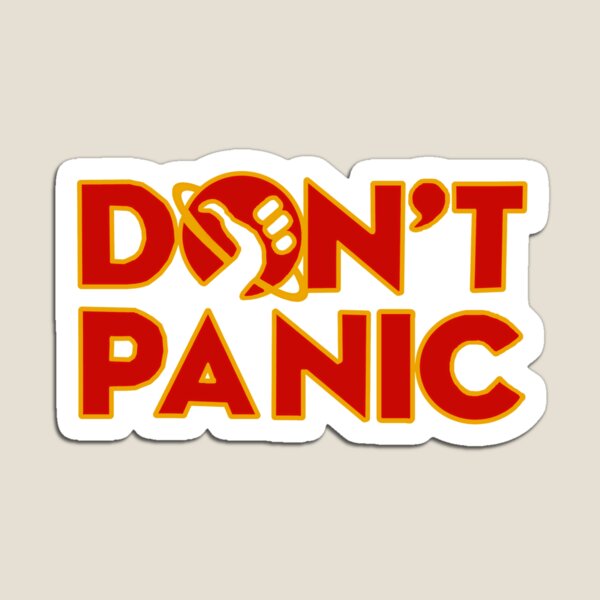 Item preview, Don't panic The Hitchhiker's Guide to the Galaxy designed and sold by yinon-h.