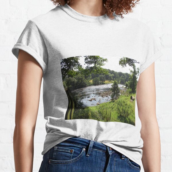 Merch #92 -- Stream Between Trees - Shot 2 (Hadrian's Wall) Classic T-Shirt
