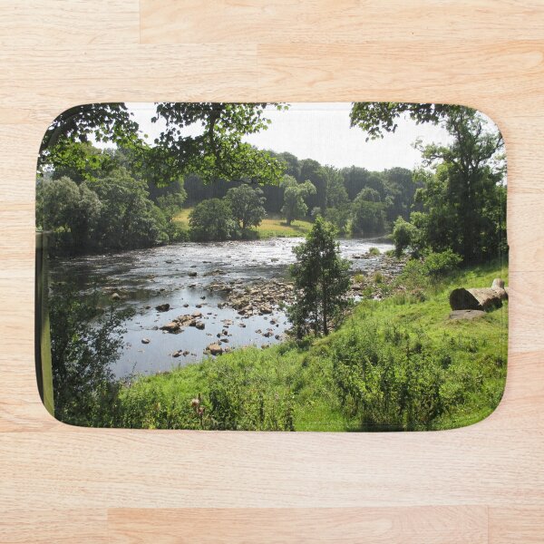 Merch #92 -- Stream Between Trees - Shot 2 (Hadrian's Wall) Bath Mat