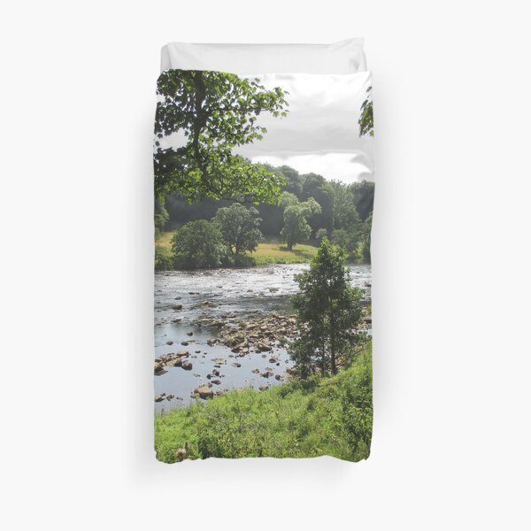 Merch #92 -- Stream Between Trees - Shot 2 (Hadrian's Wall) Duvet Cover