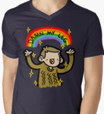 Damn My Leg! Men's V-Neck T-Shirt