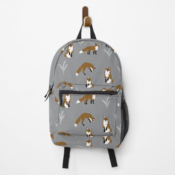 Item preview, Fox pattern in gray designed and sold by Quick Brown Fox Canada.