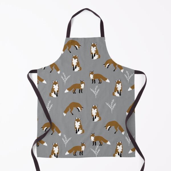 Item preview, Fox pattern in gray designed and sold by Quick Brown Fox Canada.