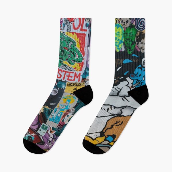 Item preview, Colorful sticker and graffiti wall pattern 3/5 - Berlin street art background designed and sold by ohaniki.