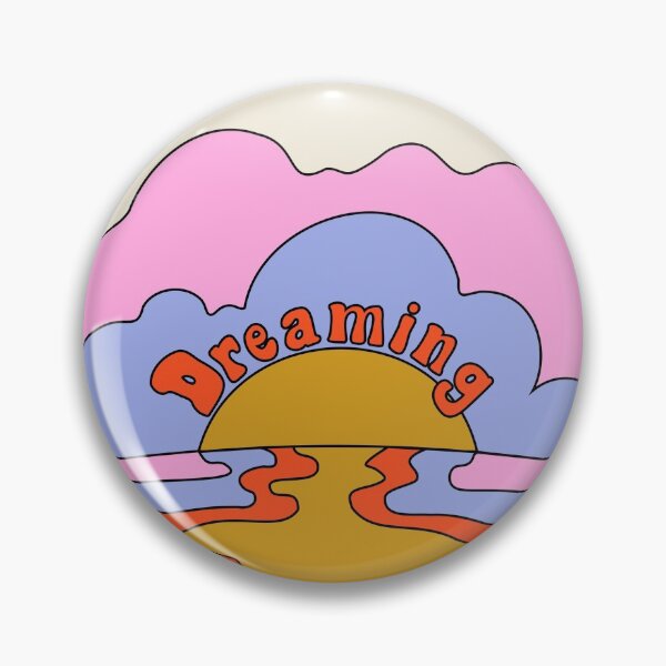 Item preview, Dreaming - Groovy Indie Vintage Typography Illustration designed and sold by arieltong.