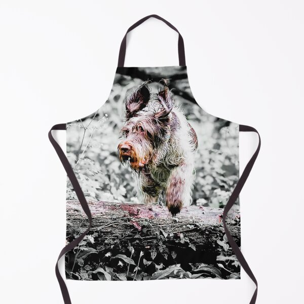 Item preview, Brown Roan Italian Spinone Dog in Action by heidiannemorris designed and sold by FOLK ART FUSION by heidiannemorris.