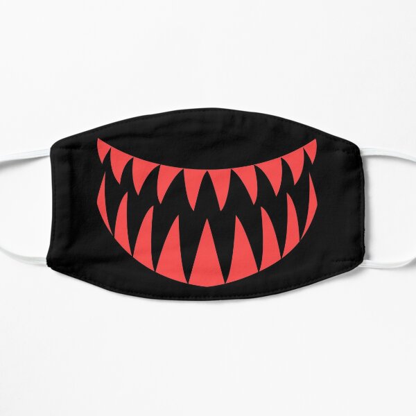 A Sharky Mask (Red) Flat Mask