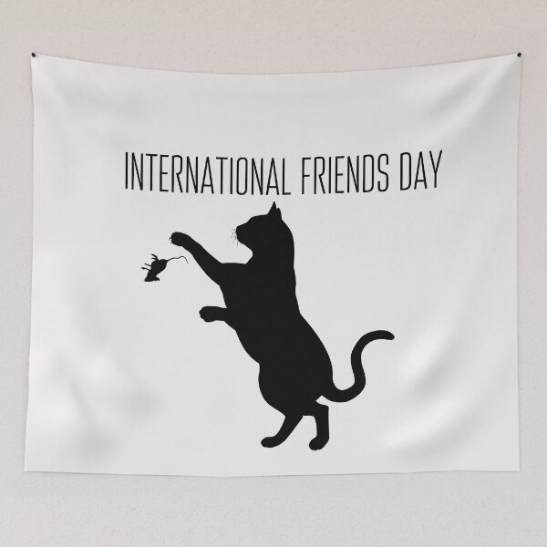 Item preview, Internatinal Friendship day Cat and mouse meme designed and sold by OneTimeEngineer.