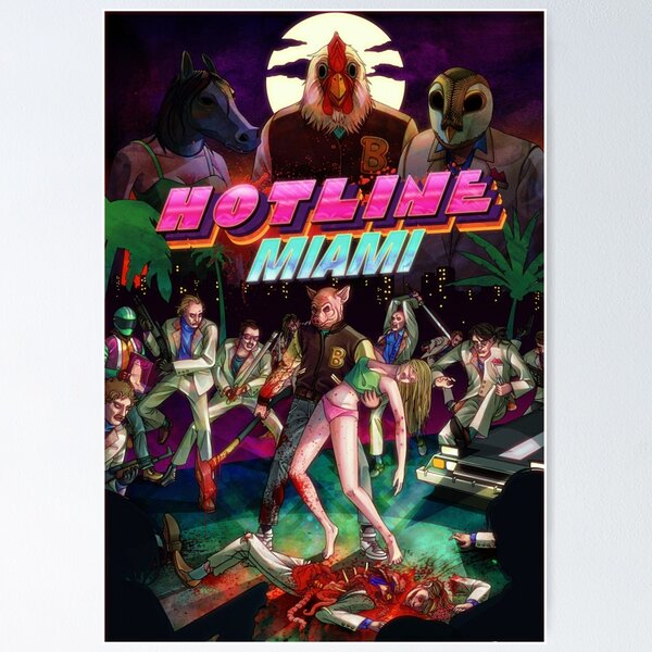 Item preview, Hotline Miami Cover designed and sold by CAINHURST.
