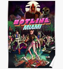 Hotline Miami Abdeckung Poster
