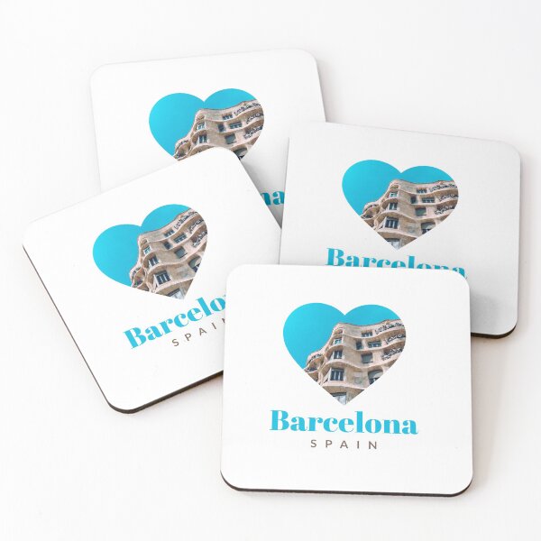 Artikelvorschau, BARCELONA SPAIN - MONUMENTS OF BARCELONA - BARCELONA HEARTS entworfen und verkauft von Tropical Blood.