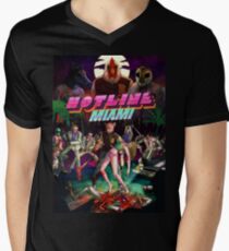 Hotline Miami Cover Men's V-Neck T-Shirt