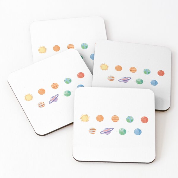 Item preview, Minimalistic Solar System Planets (Light Theme; 5x4) designed and sold by neurosci.