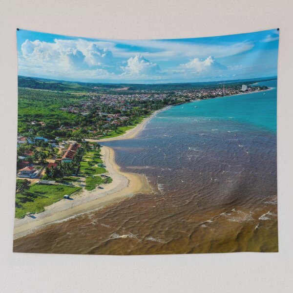 Item preview, Where the river meets the ocean in the tropical Brazil designed and sold by carlosonline.