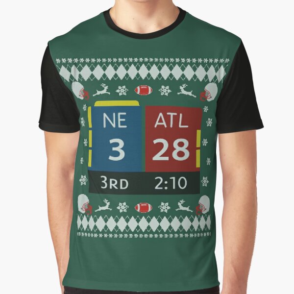 28-3 Historic Comeback Shirt, New England Patriots Christmas Ugly Sweater,  Tom Brady TB12 Shirt, Mug, Phone Case, Pillow & Greeting card! Greeting  Card for Sale by GoatGear