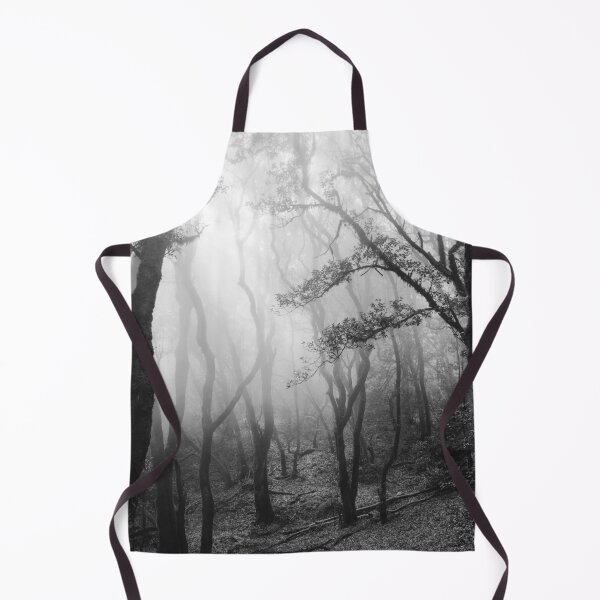 Item preview, Fog forest landscape black and white photography designed and sold by ohaniki.