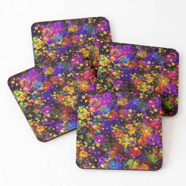 Item preview, Rainbow Paint Splatters 1 [Negro] designed and sold by CTADesigns.