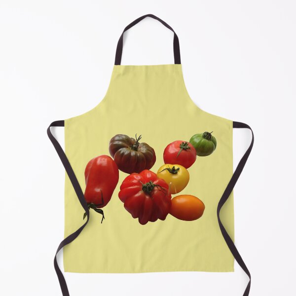 Item preview, Seven varieties of tomatoes on iris yellow background designed and sold by AHELENE.
