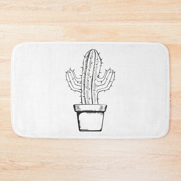 Item preview, Illustration vase with a cactus in artline. Ideal for botanical and gardening materials designed and sold by LucianoCosmo.