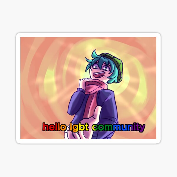 hello lgbt community shin Sticker